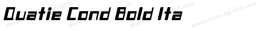 Quatie Cond Bold Ita字体转换
